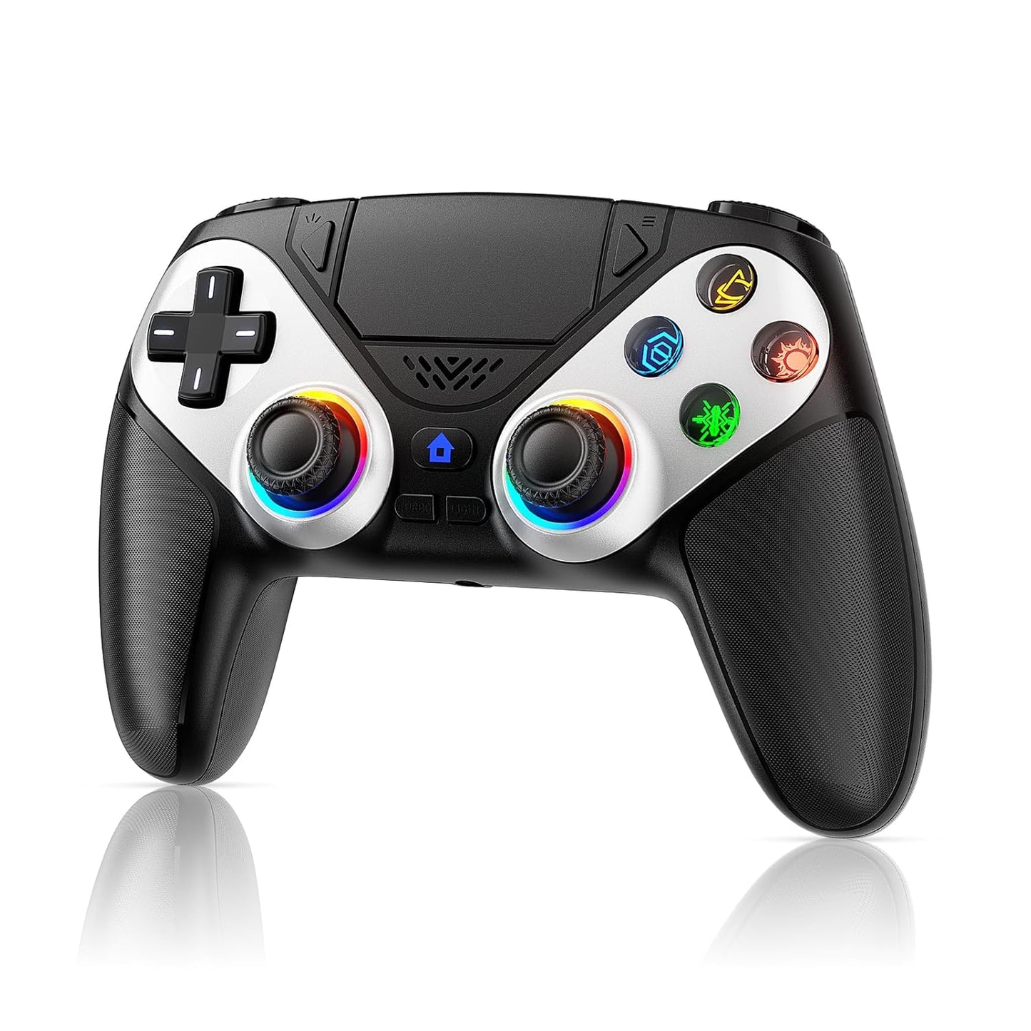 PS5 Wireless Controller with Turbo, RGB Lighting & Dual Vibration